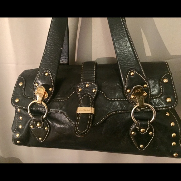 Michael Kors, black leather purse, shoulder bag - Picture 2 of 8